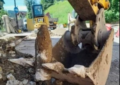Ritrovamento accidentale durante I lavori principali bonifica bellica