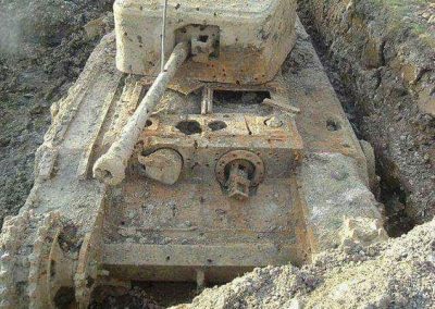 Ritrovamento carro armato