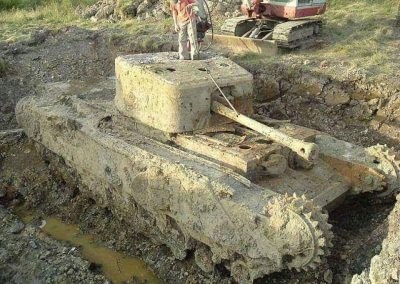 Ritrovamento carro armato